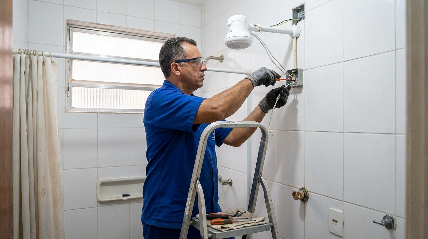 Instalação de Chuveiro Elétrico perto de mim em Porto Alegre‑RS