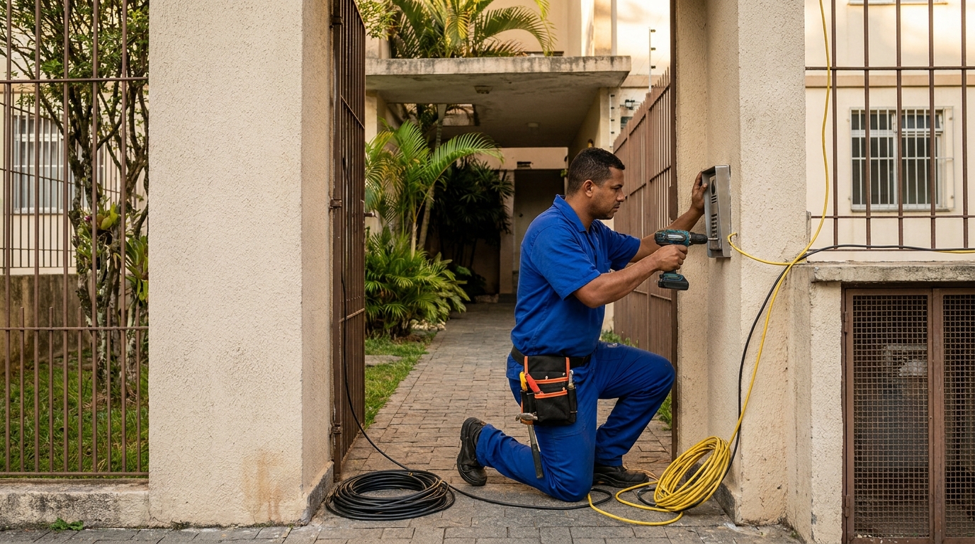 Instalacao de interfone profissional em Porto Alegre‑RS