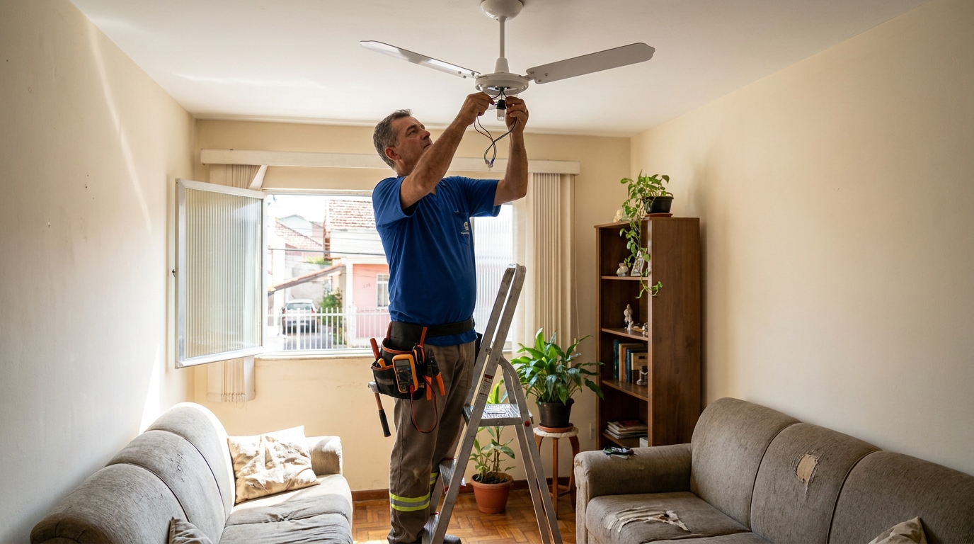 Instalação de Ventilador de Teto perto de mim em Porto Alegre‑RS