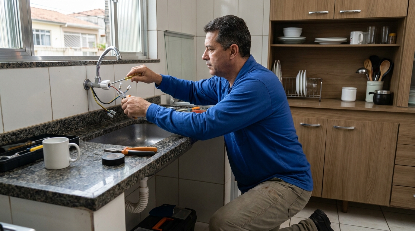 Troca de torneira eletrica em Porto Alegre‑RS